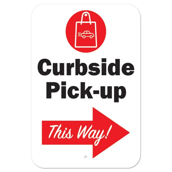 Signmission 7 in Height, Heavy Gauge Aluminum, 7" x 10", A-1218-25561 A-1218-25561 - main